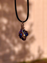 Load image into Gallery viewer, ✨ Solar Prism Rainbow Aura Quartz Necklace ✨