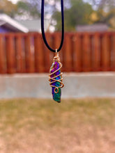 Load image into Gallery viewer, ✨Lunar Prism Rainbow Aura Quartz Necklace ✨