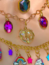 Load image into Gallery viewer, Unicorn Fairy Rainbow Crystal Charm Necklaces