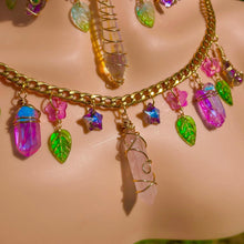 Load image into Gallery viewer, Cotton Candy Quartz Charm Necklaces