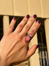 Load image into Gallery viewer, 💗 Cotton Candy Pink Aura Quartz Ring (Size 7.5)