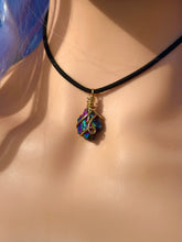 Load image into Gallery viewer, ✨ Solar Prism Rainbow Aura Quartz Necklace ✨