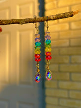 Load image into Gallery viewer, 💜 Violet Prism Drop Earrings