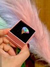 Load image into Gallery viewer, ✨Crisscross Synthetic Rainbow Opal Adjustable Ring