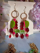 Load image into Gallery viewer, 🧚‍♀️ Fairy Ruby, Jade & Crystal Garden Earrings