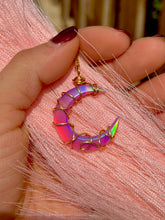Load image into Gallery viewer, 🌙✨ Rainbow Opal Crescent Moon Pendant Necklace