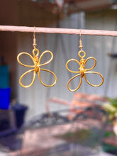 Load image into Gallery viewer, 🦋 Celestial Flutter — Butterfly Wirewrapped Earrings