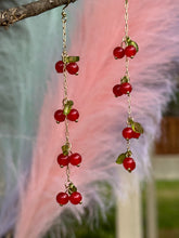 Load image into Gallery viewer, 🍒 Sweet Cherry Dangle Statement Earrings ✨