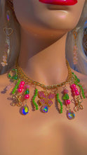 Load image into Gallery viewer, Y2K Butterfly Caterpillar Charm Necklace