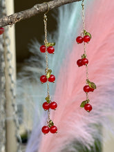 Load image into Gallery viewer, 🍒 Sweet Cherry Dangle Statement Earrings ✨
