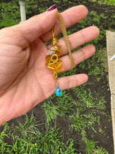 Load image into Gallery viewer, Golden Starlight Crystal Moon Necklace ✨🌙
