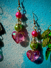 Load image into Gallery viewer, 🌸 Blush Quartz Heart Statement Earrings
