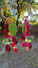 Load image into Gallery viewer, 🧚‍♀️ Fairy Ruby, Jade &amp; Crystal Garden Earrings
