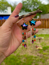Load image into Gallery viewer, Midnight Stardust Prism Earrings ✨
