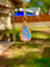Load image into Gallery viewer, ✨ Golden Rainbow Opal Dream Teardrop Necklace ✨

