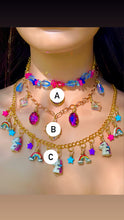 Load image into Gallery viewer, Unicorn Fairy Rainbow Crystal Charm Necklaces
