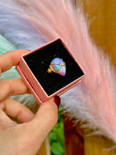 Load image into Gallery viewer, ✨Crisscross Synthetic Rainbow Opal Adjustable Ring
