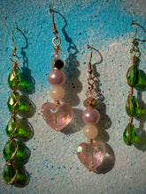 Load image into Gallery viewer, 💗 Soft Aura Crystal Heart Earrings
