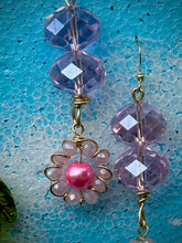 Load image into Gallery viewer, 🌸 Blush Bloom Crystal Flower Earrings
