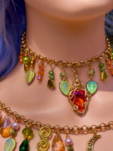 Load image into Gallery viewer, ✨Tangerine Aura Crystal Fairy Charm Necklace🧚🏻
