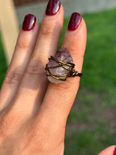 Load image into Gallery viewer, 💜 Majestic Chunky Amethyst Statement Ring (Size 5.5)
