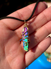 Load image into Gallery viewer, ✨Lunar Prism Rainbow Aura Quartz Necklace ✨
