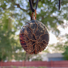Load image into Gallery viewer, Wire Wrapped Pyrite Tree Of Life Necklace
