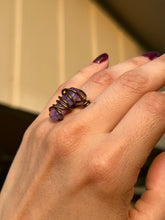 Load image into Gallery viewer, 💜✨ Violet Prism Dichroic Glass Ring (Size 5.5)
