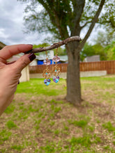 Load image into Gallery viewer, Enchanted Crystal Rose Heart Drop Earrings

