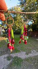 Load image into Gallery viewer, 🧚‍♀️ Fairy Ruby, Jade &amp; Crystal Garden Earrings
