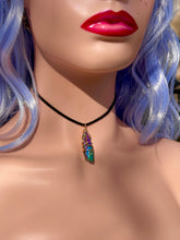 Load image into Gallery viewer, ✨Lunar Prism Rainbow Aura Quartz Necklace ✨
