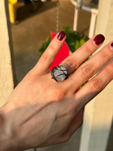 Load image into Gallery viewer, 💙 Sky Glow Blue Aura Quartz Ring (Size 5.5)

