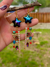 Load image into Gallery viewer, Midnight Stardust Prism Earrings ✨

