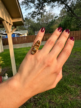 Load image into Gallery viewer, 🐯 Golden Tiger’s Eye Energy Ring (Size 5)
