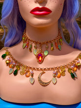 Load image into Gallery viewer, ✨Tangerine Aura Crystal Fairy Charm Necklace🧚🏻
