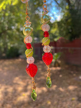 Load image into Gallery viewer, Strawberry &amp; Quartz Earrings
