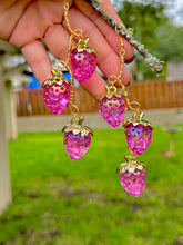 Load image into Gallery viewer, 🍓💗 Fairy Pink Strawberry Drop Earrings

