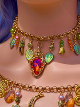 Load image into Gallery viewer, ✨Tangerine Aura Crystal Fairy Charm Necklace🧚🏻
