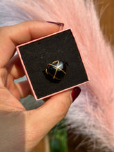 Load image into Gallery viewer, 🖤✨ Black Onyx Crisscross Wire-Wrapped Adjustable Ring
