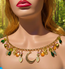 Load image into Gallery viewer, Moonlight Guardian Garden Charm Necklace
