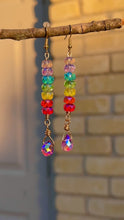 Load and play video in Gallery viewer, 💜 Violet Prism Drop Earrings
